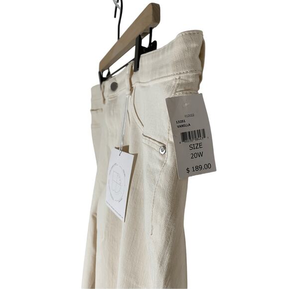 NWT DL1961 Mara Straight Mid Rise Instasculpt Ankle Vanilla 20 Western Ranch - Picture 4 of 9